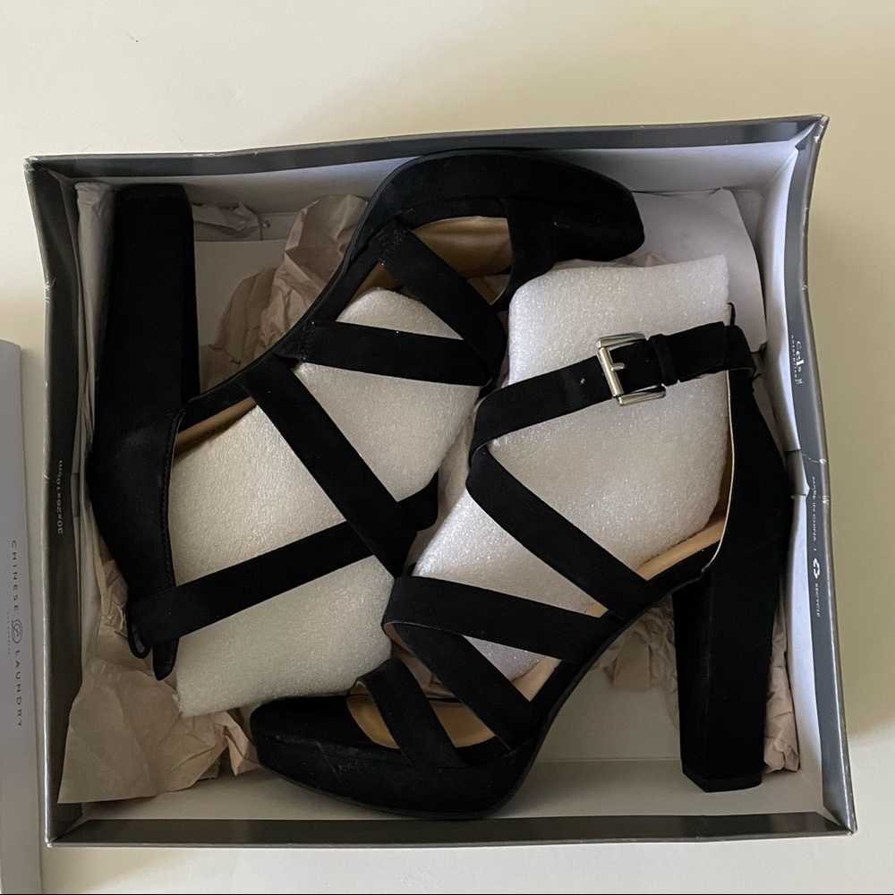 Black Strappy Heels